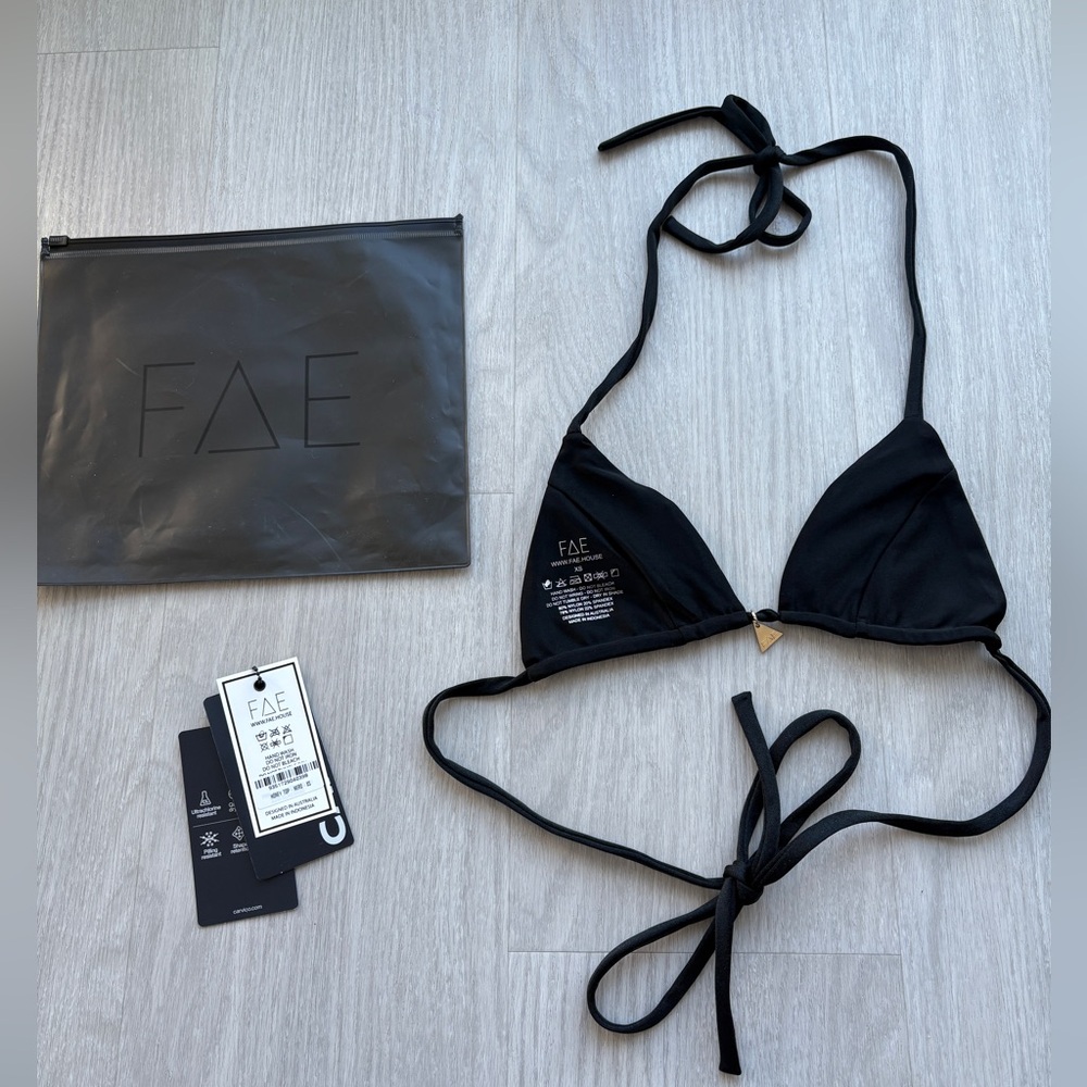 FAE Swimwear “Honey” Black Bikini Top - Picture 4 of 8